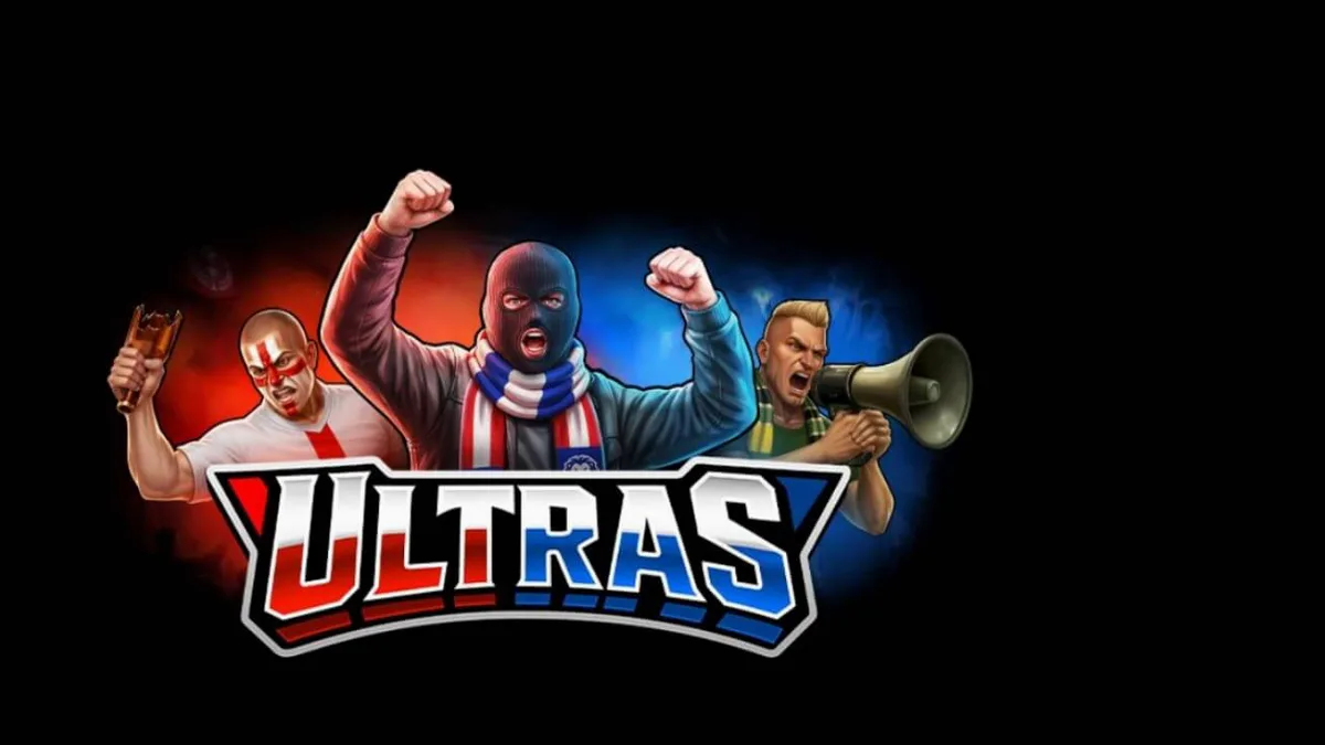 Tampilan visual slot Ultras dengan tema suporter sepak bola yang intens