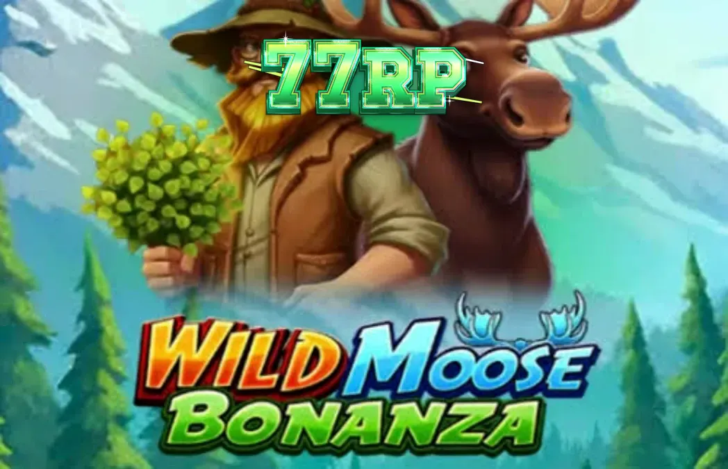 Tampilan visual slot Wild Moose Bonanza dengan latar belakang hutan dan simbol hewan liar.