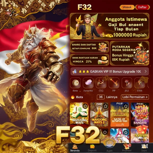 F32 2026 Slot Gacor RTP Tinggi